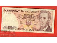 POLAND POLAND 100 Zloty TWO LETTERS issue issue 1986