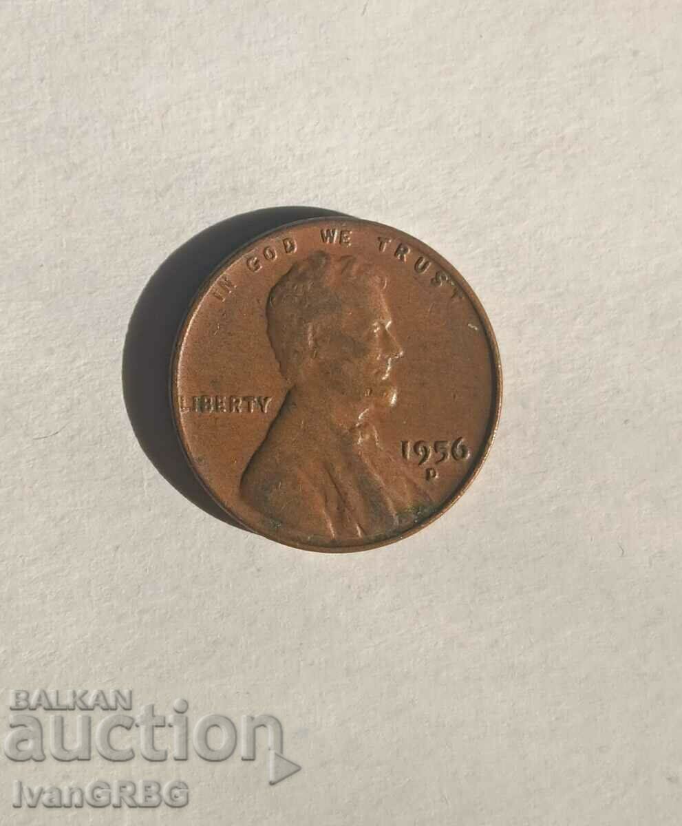 1 Cent USA 1956 1 Cent 1956 US Lincoln Coin
