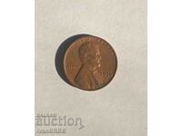 1 цент САЩ 1956 1 цент 1956 Американска монета Линкълн