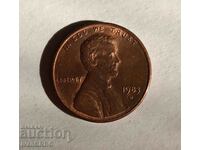 1 цент САЩ 1983 1 цент 1983 Американска монета Линкълн