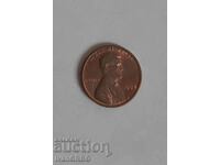 1 цент САЩ 1982 1 цент 1982 Американска монета Линкълн