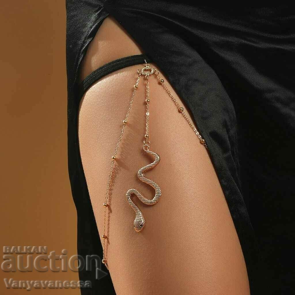 Elegant women's body jewelry - snake