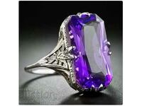 Violet Amethyst Ring