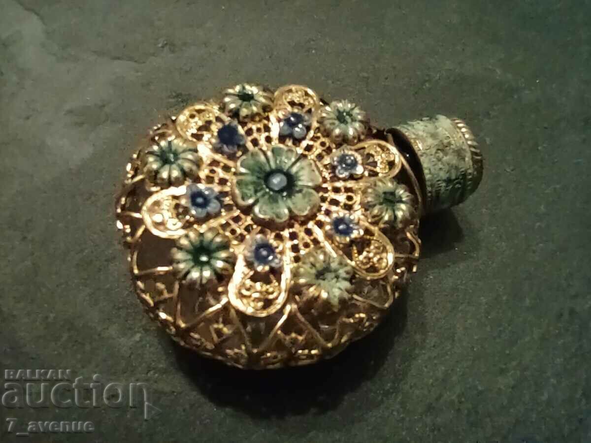 Flacon de parfum, email, feronerie, flori, 23/03/24 - 5