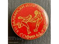 337 България знак Бълкански игри фехтовка София 1983г.