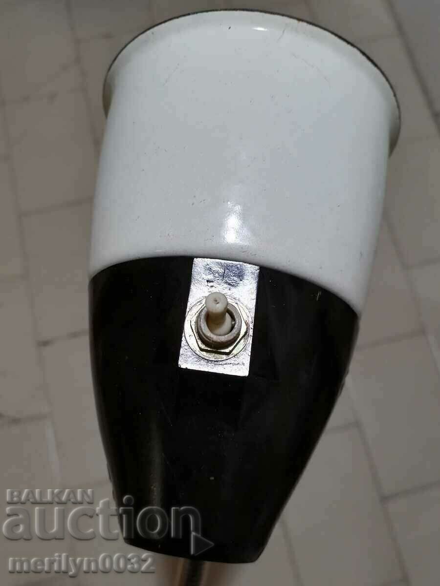 Auction Movable electric industrial lamp bakelite, USSR enamel Lux lampion Auction Movable electric industrial lamp bakelite, USSR enamel Lux lampion