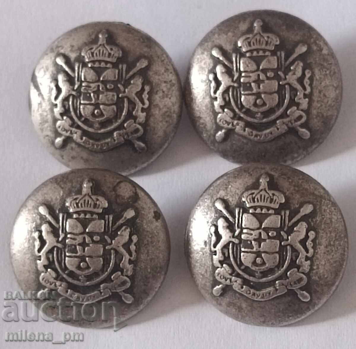 Lot of four military buttons