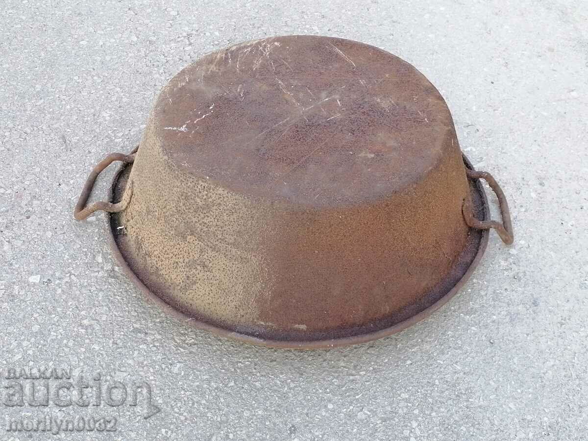 Auction Old tinned trough iron basin 140 years old vessel Auction Old tinned trough iron basin 140 years old vessel