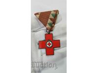 Medalie rară Crucea Roșie gradul III „Servesc” - Boris III