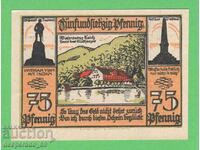 (¯`'•.¸NOTGELD (πόλη Bad Lauterberg) 1921 UNC -75 pfennig