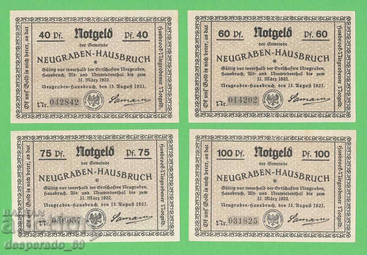 (¯`'•.¸NOTGELD (city Neugraben-Hausb) 1921 UNC -2 pcs. banknotes with price 12.00 BGN | € 6.14 (¯`'•.¸NOTGELD (city Neugraben-Hausb) 1921 UNC -2 pcs. banknotes with price 12.00 BGN | € 6.14