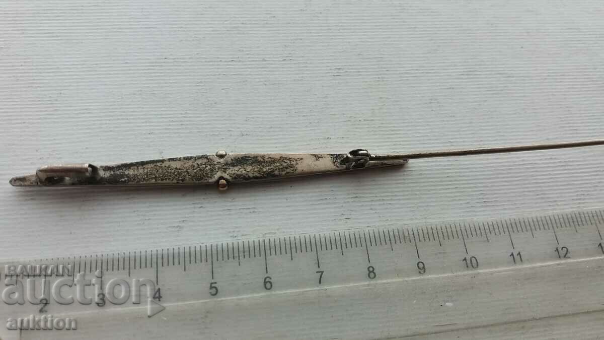 SOLID SILVER PLATED TIE PIN - 7 SOLID SILVER PLATED TIE PIN - 7