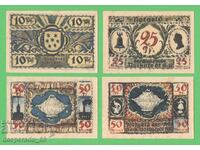 (¯`'•.¸NOTGELD (гр. Volkstedt) 1921 aUNC -4 бр.банкноти ´¯)
