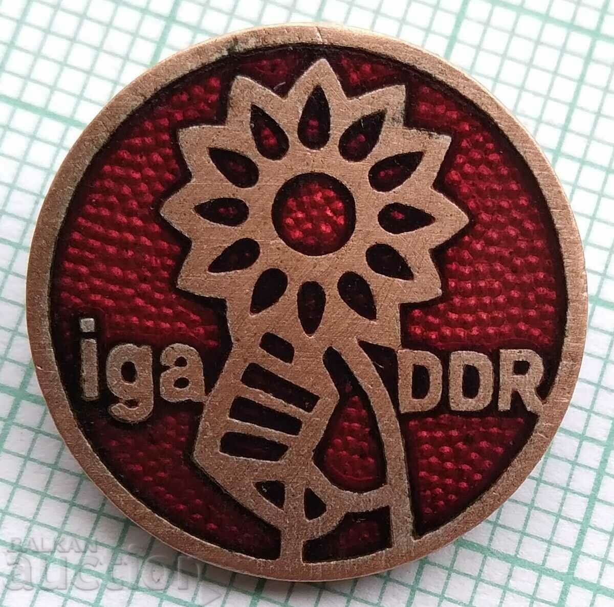 15321 Значка - iga DDR - бронз емайл