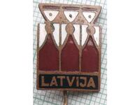 15341 Значка - Латвия - бронз емайл