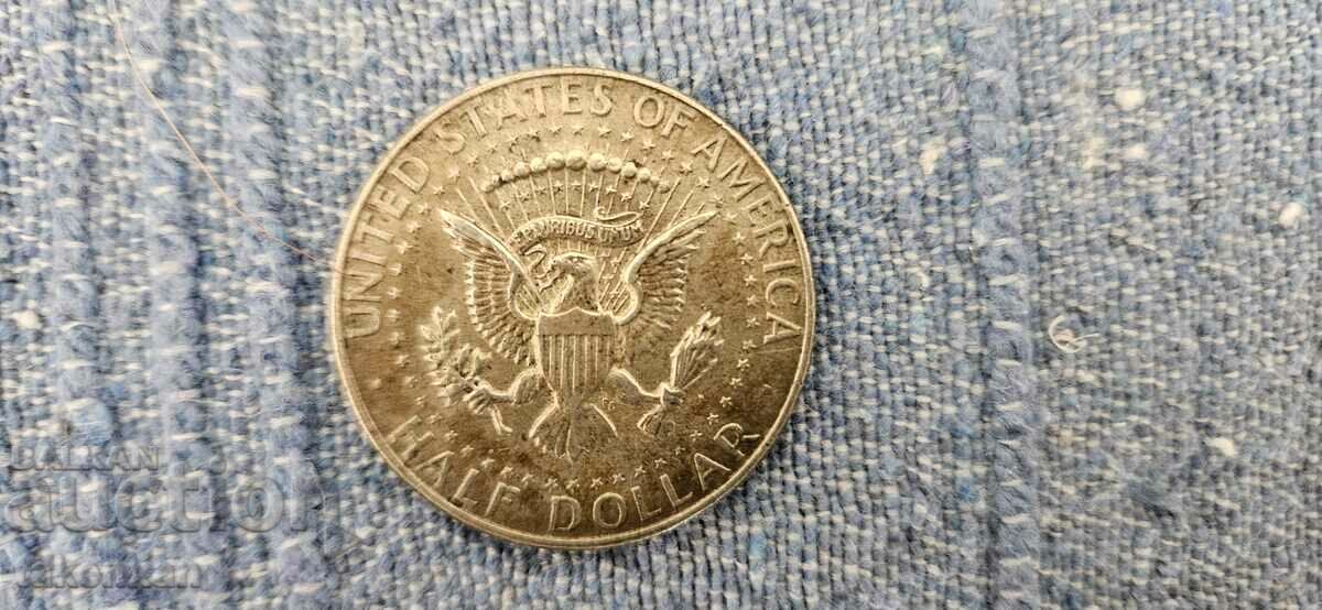 Половин долар 1968 Liberty монета (Денвър)