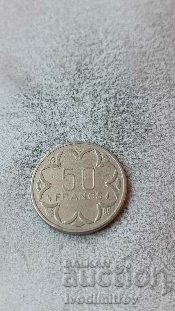 Republica Centrafricană 50 de franci 1984 C