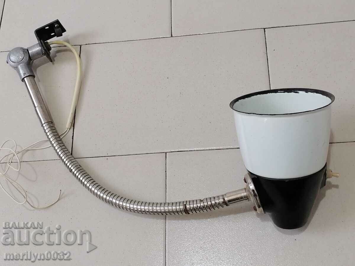 Movable electric industrial lamp bakelite, USSR enamel Lux lampion with price 85.00 BGN | € 43.46 Movable electric industrial lamp bakelite, USSR enamel Lux lampion with price 85.00 BGN | € 43.46
