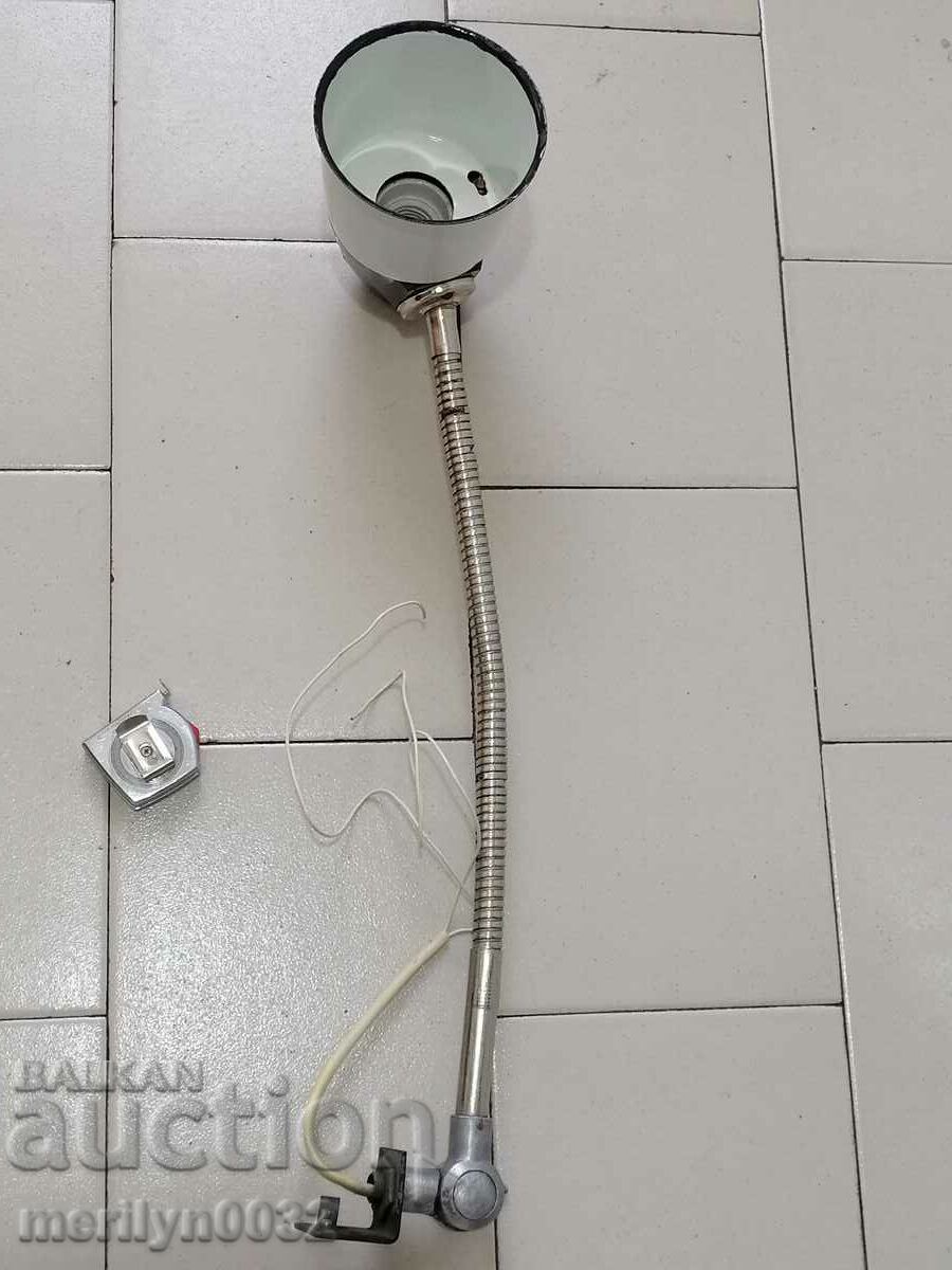 Κινητή ηλεκτρική βιομηχανική λάμπα βακελίτης, λυχνία Lux εμαγιέ ΕΣΣΔ