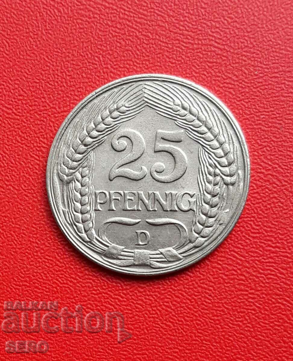 Germany-25 Pfennig 1912 D-Munich