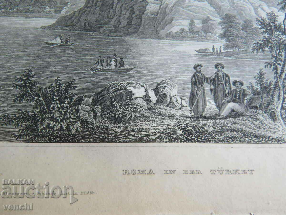 Licitație 1892 - GRAVURĂ VECHE - TURCIA + Licitație 1892 - GRAVURĂ VECHE - TURCIA +