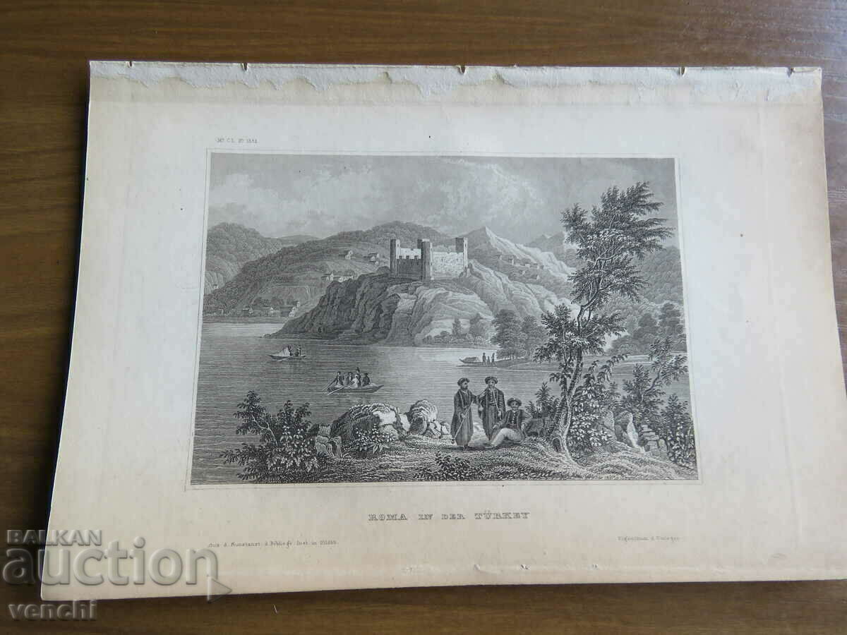 1892- GRAVURA VECHE - TURCIA