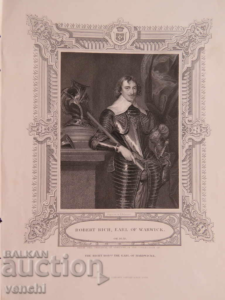 1827 - ENGRAVING - Robert Rich, 2nd Earl of Warwick - ORIGINAL with price 29.99 BGN | € 15.33 1827 - ENGRAVING - Robert Rich, 2nd Earl of Warwick - ORIGINAL with price 29.99 BGN | € 15.33