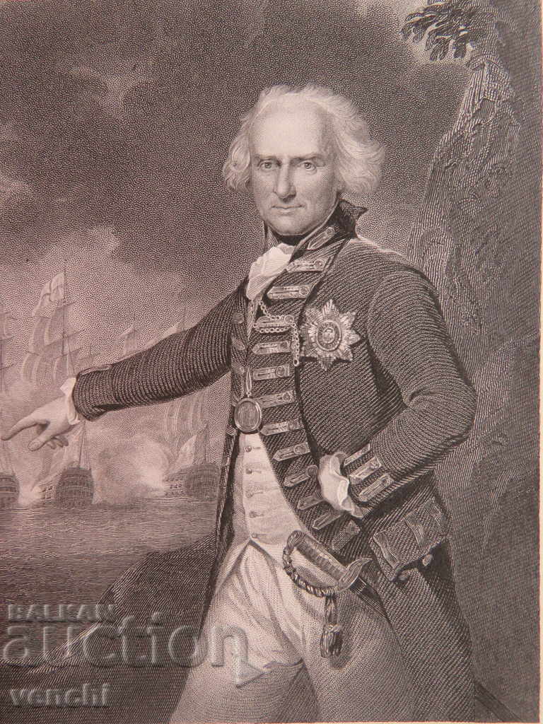 Auction 1834 - ENGRAVING - Alexander Hood - ORIGINAL Auction 1834 - ENGRAVING - Alexander Hood - ORIGINAL