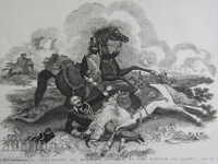 1816 - GRAVURA - RĂZBOI NAPALEON - ORIGINAL