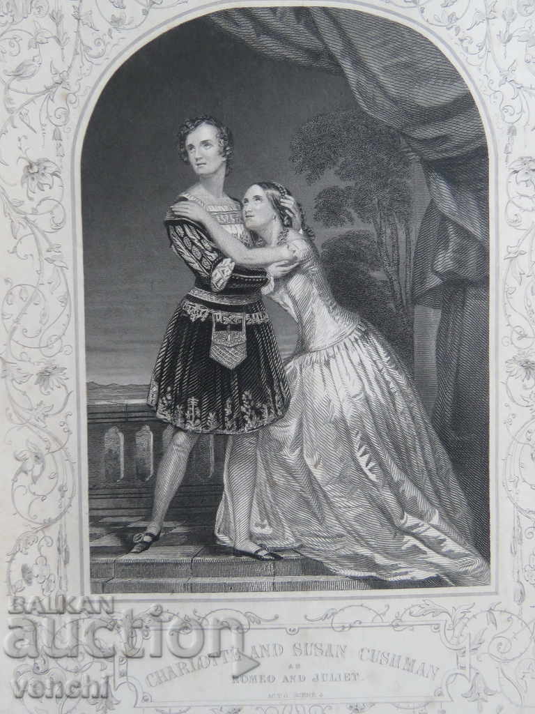 1860 - GRAVURA - SHAKESPEARE - ORIGINAL