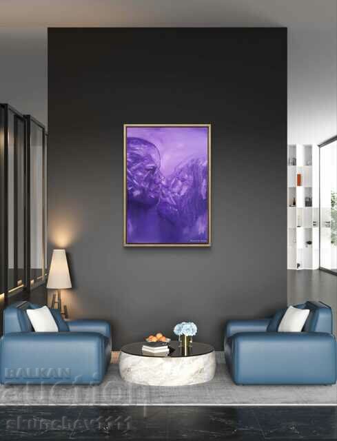 Εικόνα, πίνακας "LOVE IN purple", συγγραφέας Stanislav Kanchev