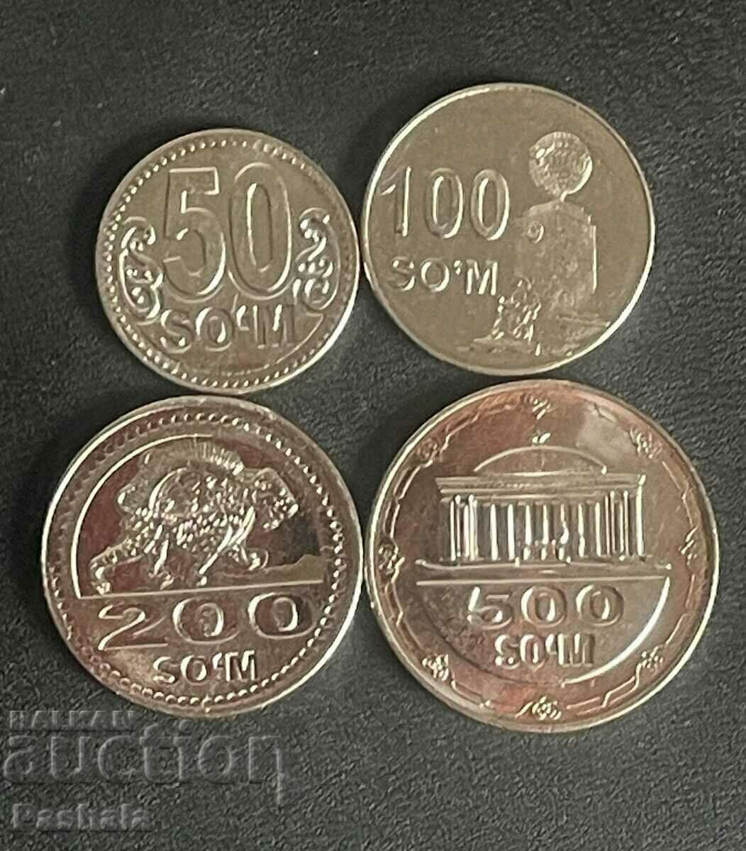 Узбекистан 50 , 100 , 200 , 500 сом 2018 г.