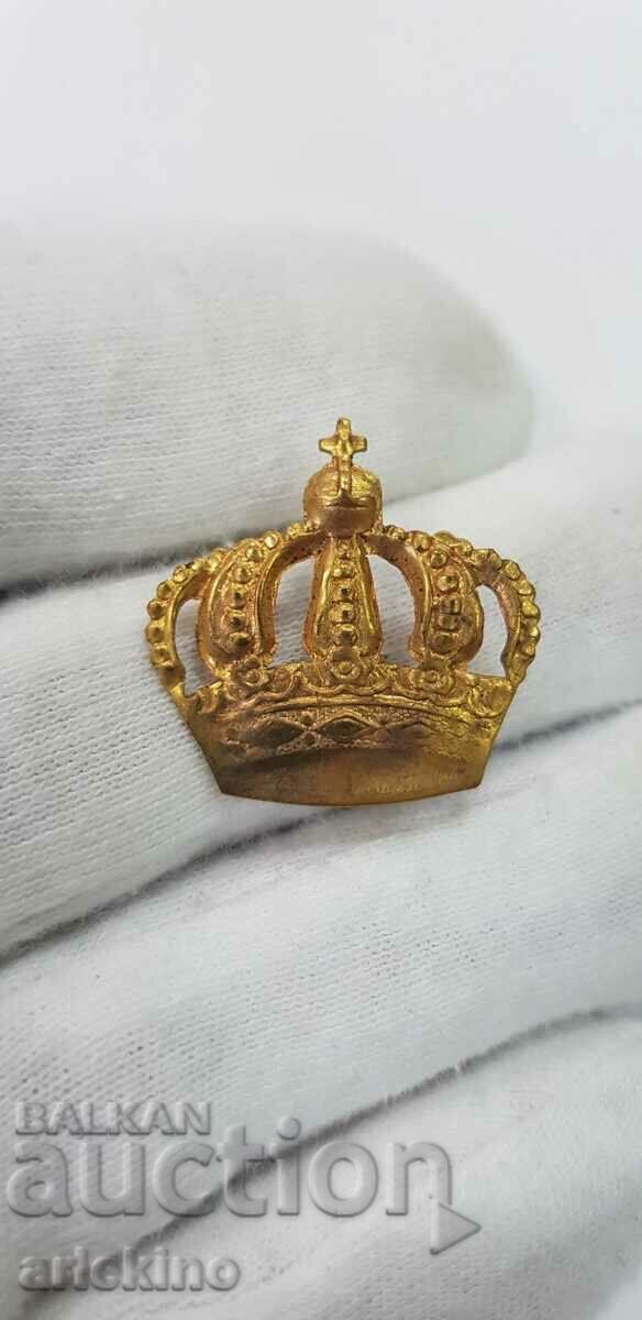 Old beautiful gilt royal crown for epaulette epaulet with price 45.00 BGN | € 23.01
