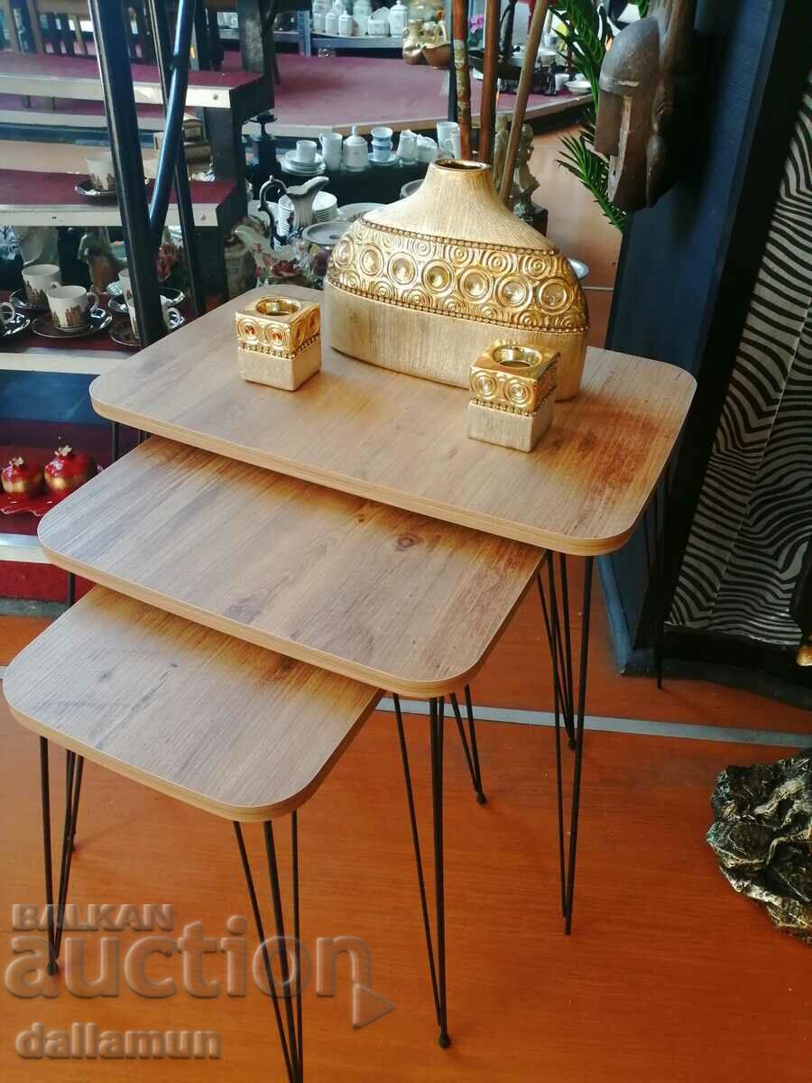 three side tables with price 110.00 BGN | € 56.24