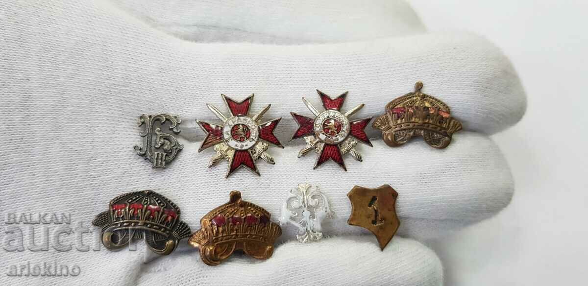 Parts for royal insignia, crown, cross, Courage - insignia