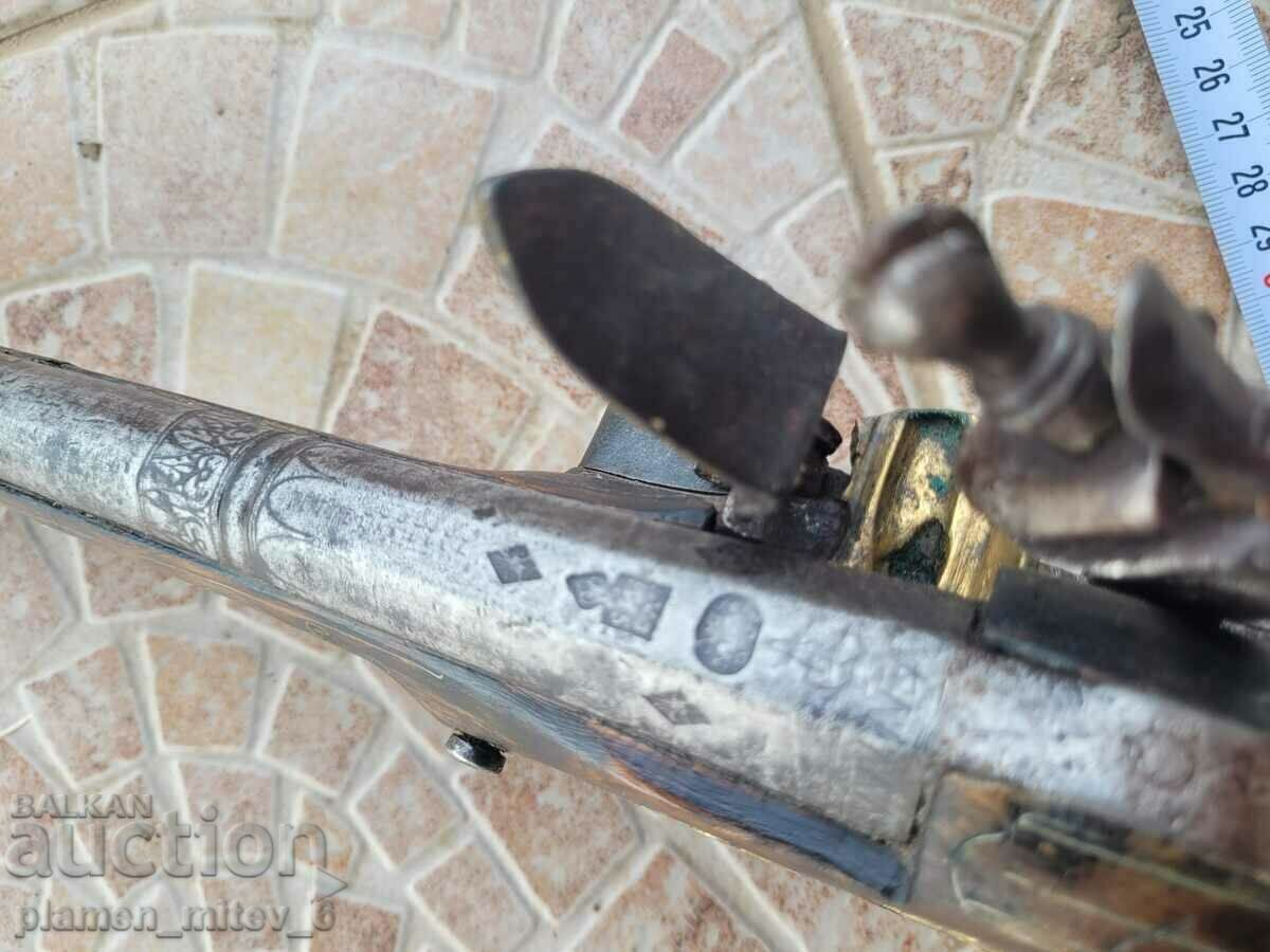 pistol, pistolet, cu cremene - 5