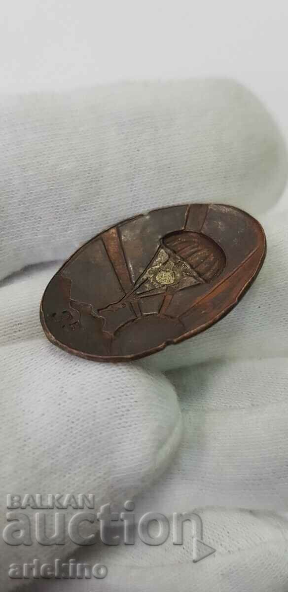 Part for royal insignia, parachute badge #35 - Boris III - 7 Part for royal insignia, parachute badge #35 - Boris III - 7