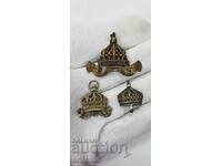 3 pcs. royal crowns, crown, medal, order