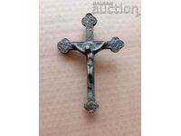 antique bronze cross crucifix JESUS