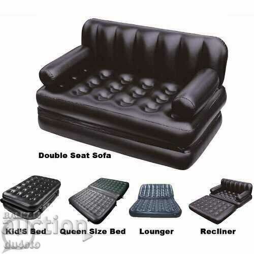 Double inflatable extendable mattress - sofa 5 in 1 BESTWA - 6 Double inflatable extendable mattress - sofa 5 in 1 BESTWA - 6