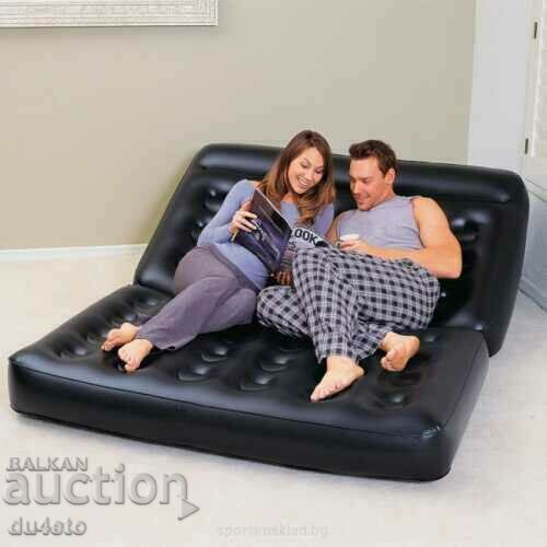 Double inflatable extendable mattress - sofa 5 in 1 BESTWA