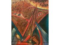 Maxim Boyadzhiev - "Distance to the Moon" - oil paints - signature