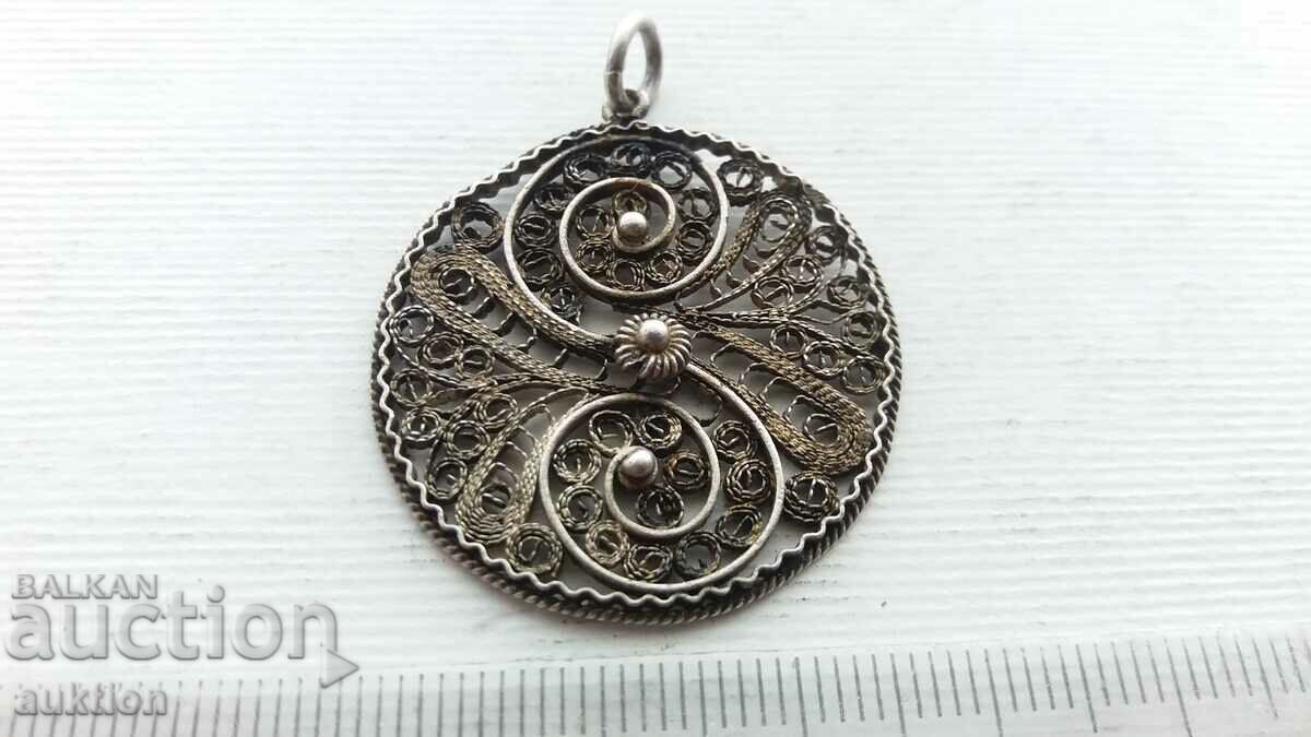 silver pendant, filigree necklace with price 19.99 BGN | € 10.22