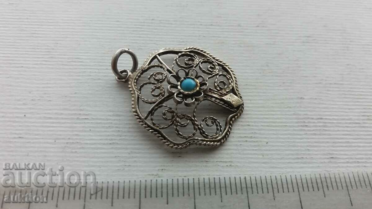 silver pendant, filigree necklace - 6 silver pendant, filigree necklace - 6