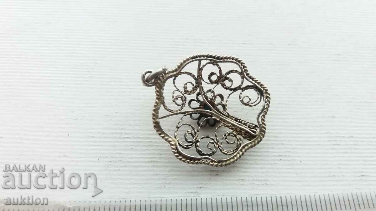 silver pendant, filigree necklace - 7 silver pendant, filigree necklace - 7