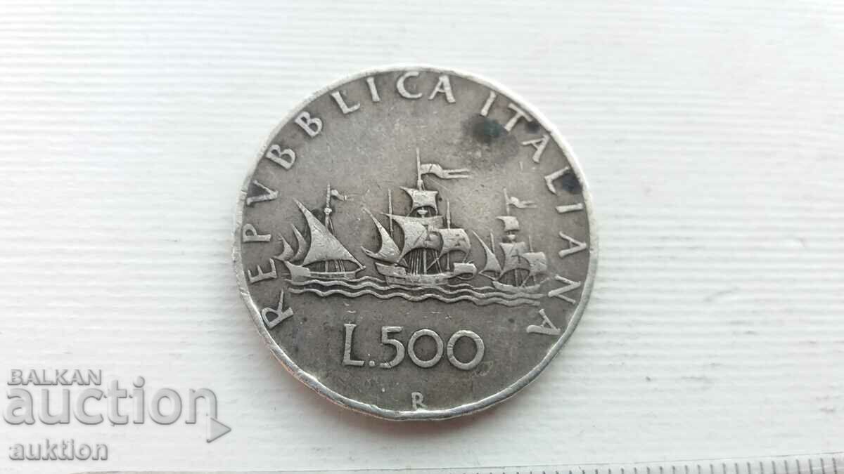 Delivery of 500 LIRES - ITALY - SILVER - 1966 Delivery of 500 LIRES - ITALY - SILVER - 1966