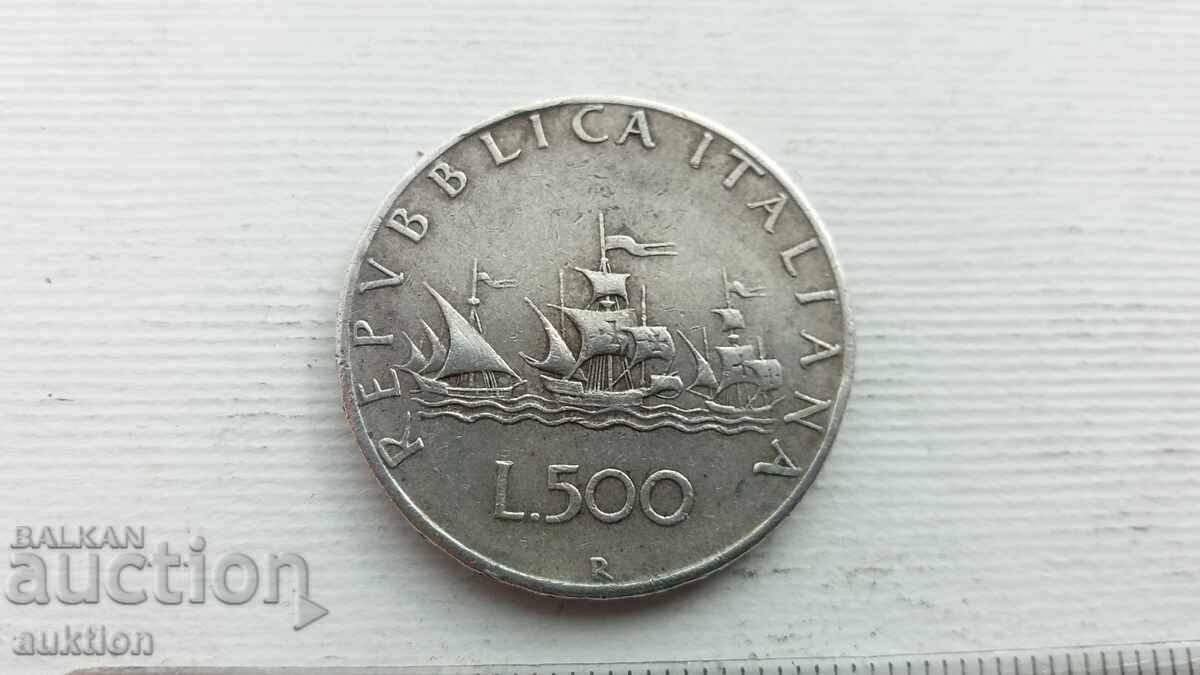 500 LIRES - ITALY - SILVER - 1966