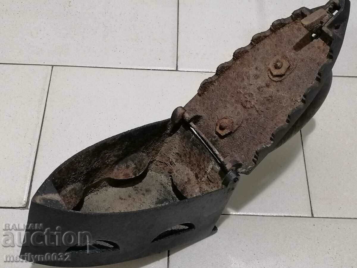 An old iron on fire - 7