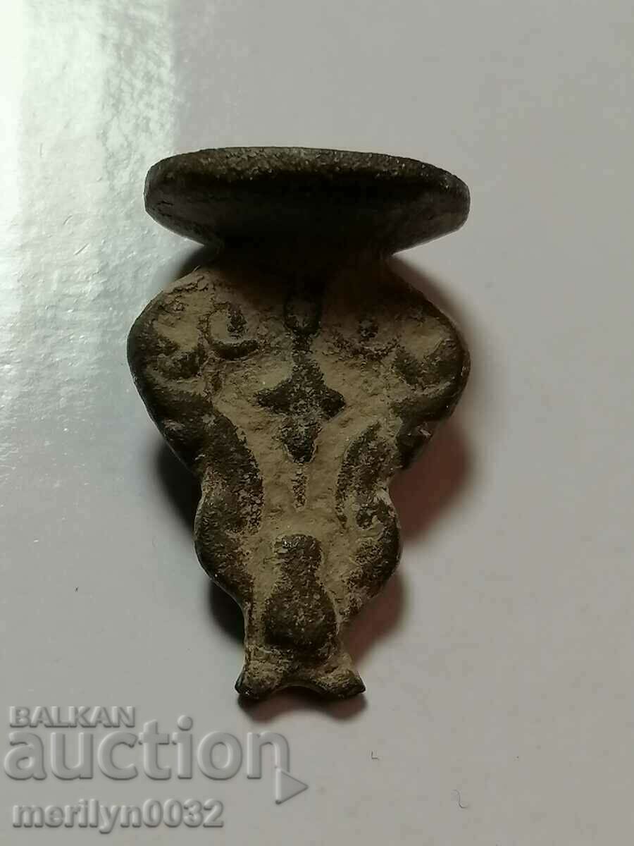 Δημοπρασία Παλιά Αναγεννησιακή Χάλκινη Σφραγίδα Μοναδική