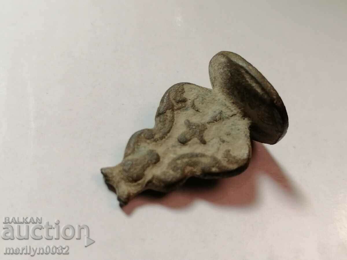 Old Renaissance Bronze Seal Unique - 6 Old Renaissance Bronze Seal Unique - 6